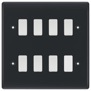 BG Part M 7 Gang Light Switch Custom Grid with Back Box Included by British general