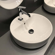 Geberit Variform 450mm Round Countertop Basin 1 Taphole & Overflow 500.769.01.2 by Geberit (Geberit-500.769.01.2)