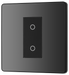 PCDBCTDM1B Front - This Evolve Black Chrome single master trailing edge touch dimmer allows you to control your light levels and set the mood.