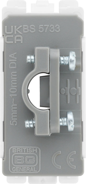BG RPCDWFLEX Evolve Grid White 10mm Flex Outlet Module