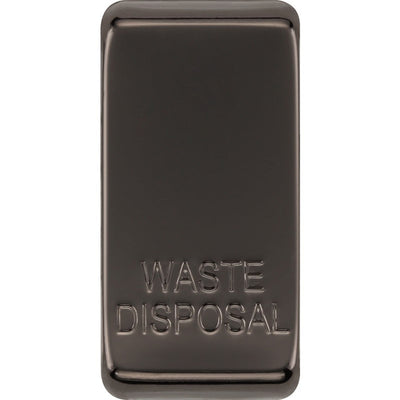 BG RRWDISBN Nexus Grid Black Nickel 'WASTE DISPOSAL' Rocker