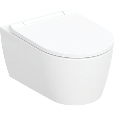Geberit One Wall Hung Toilet, Shrouded, Turboflush, With Seat, White - 500.201.01.1