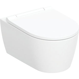 Geberit One Wall Hung Toilet, Shrouded, Turboflush, With Seat, White - 500.201.01.1 by Geberit (Geberit-500.201.01.1)