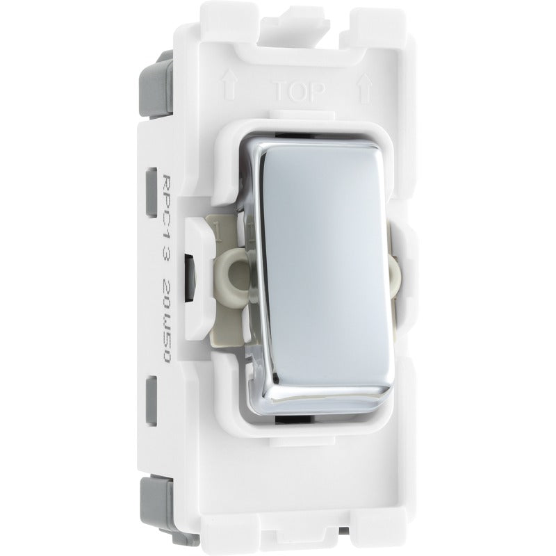 BG RPC13 Nexus Grid Polished Chrome 20AX Intermediate Switch Module