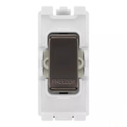 BG RRFZBN Black Nickel 20 Amp Double Pole Appliance Grid Switch Labelled Freezer