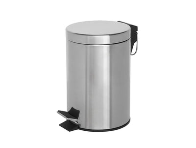 Corby Croft Pedal Bin in Polished Steel, 3L by Corby of Windsor (Corby-3451)