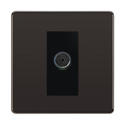 BG Screwless Black Nickel Co-axial Socket FBN60B by BG Nexus (BG-FBN60B)