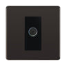BG Screwless Black Nickel Co-axial Socket FBN60B by BG Nexus (BG-FBN60B)