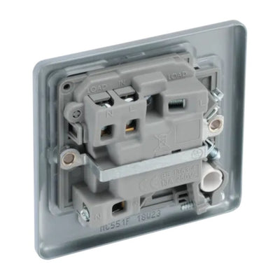 BG MC551F Metal Clad | 13A 2 Pole Flex Outlet Neon Switched Fused Connection Unit by British General (BG-MC551F)