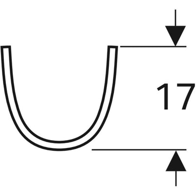 Geberit Selnova Full Pedestal - 501.449.00.6