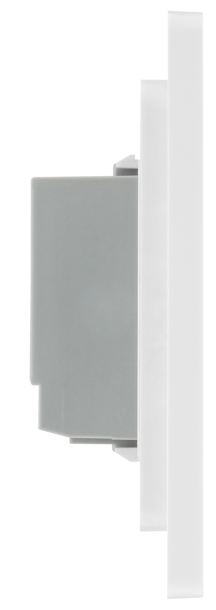 PCDBSTDS1W Side - This Evolve Brushed Steel single secondary trailing edge touch dimmer allows you to control your light levels and set the mood.