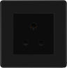 BG Flatplate Screwless Matt Black 5A Unswitched Socket FFB29MB by British General (BG-FFB29MB)