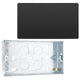 BG Evolve Black Chrome 2 Gang Double Blank Plate PCDBC95B with 25mm Steel Back Box
