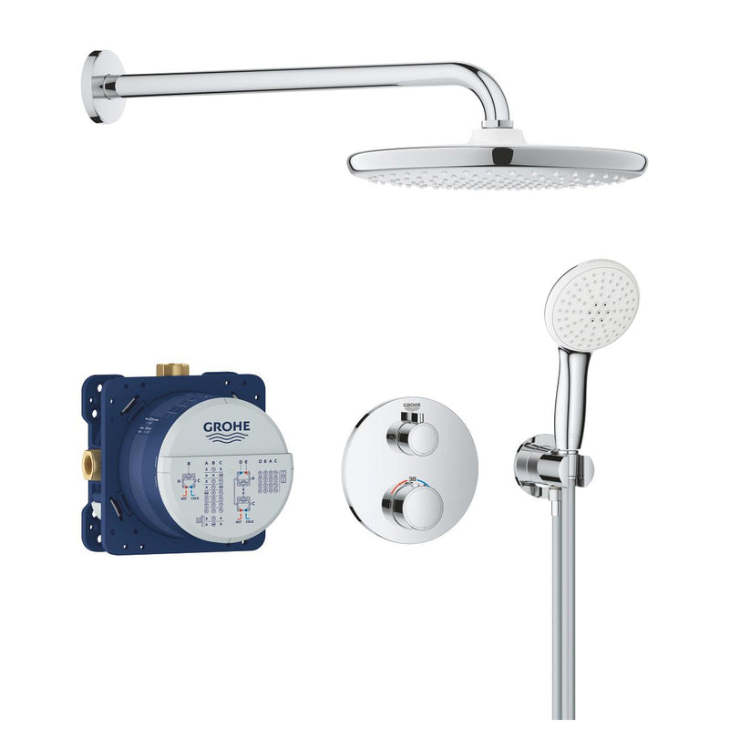 Grohe GrohTherm THM Round Concealed 2 Function Shower System 250 - 34872000