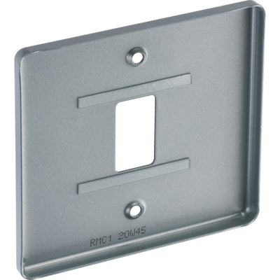 BG RMC1 Nexus Grid Metal Clad | 1 Module Front Plate by British General (BG-RMC1)
