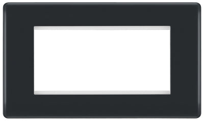 BG PMEMR4 Part M | 4 Module Square Euro Module Front Plate by British General (BG-PMEMR4)