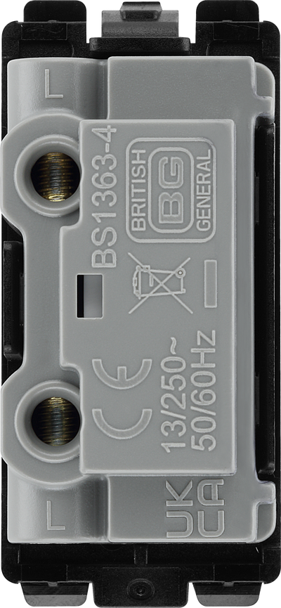 BG RFBFUSE Nexus Grid Matt Black 13A Fuse Holder Module