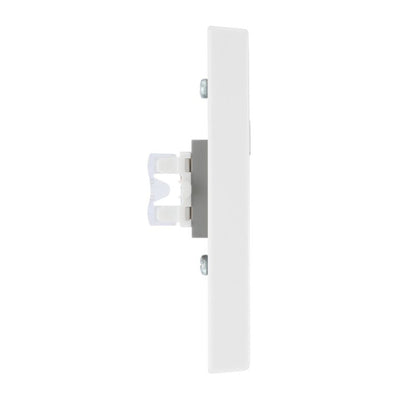 BG 9RJ45/1 Moulded Square Edge | White | 1 Gang RJ45 Screw Terminal Telephone Socket by British General (BG-9RJ45/1)