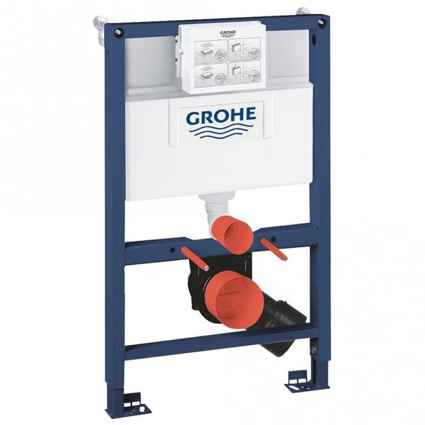 Grohe RAPID-SL 2-in-1 Toilet Frame; 6/9 Litre Dual Flush Cistern; 820mm High Frame; Blue/White