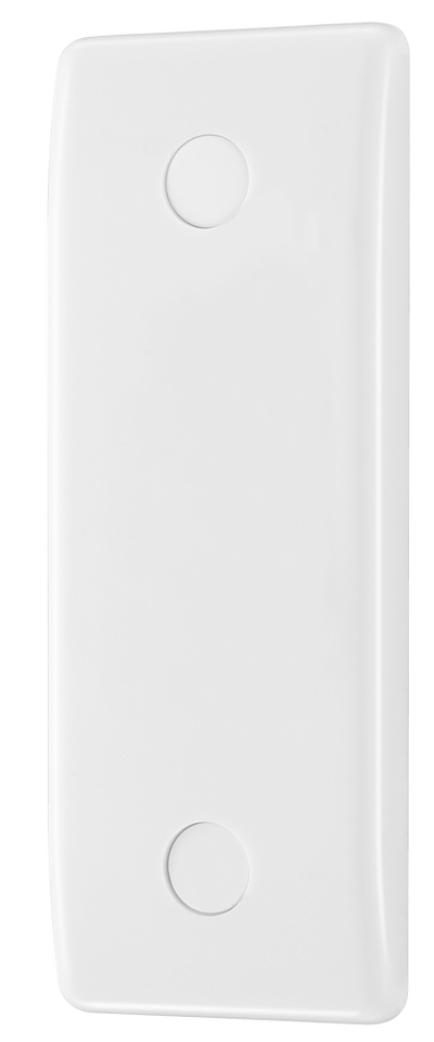 BG 836 Moulded Round Edge | White | 1 Gang Architrave Blank Plate by British General (BG-836)