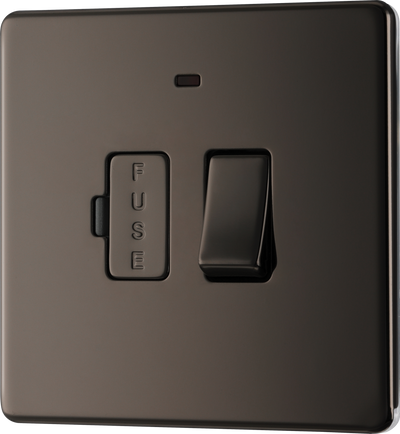 FBN52 Front - This 13A fused and switched connection unit from British General with power indicator provides an outlet from the mains containing the fuse ideal for spur circuits and hardwired appliances.