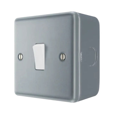 BG MC512 Metal Clad 20A 16AX 2 Way Single Light Switch by British General (BG-MC512)