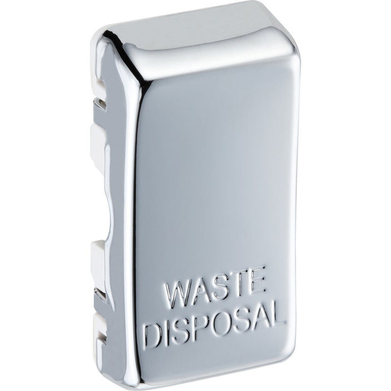 BG RRWDISPC Nexus Grid Polished Chrome 'WASTE DISPOSAL' Rocker
