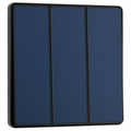 BG Evolve Matt Blue 3 Gang 2-Way 20A Edge to Edge Rocker Light Switch | PCDDB43EB