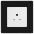 BG Flatplate Screwless Matt Black 2A Unswitched Socket FFB28MW