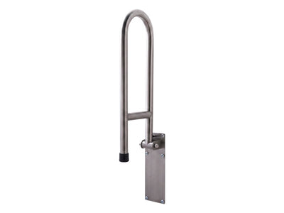 Bremmer Rina Swing Up Grab Bar in Brushed Steel