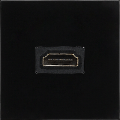 BG EMHDMIB Black 2 Module Euro Module 1.4 HDMI Outlet
