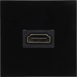 BG EMHDMIB Black 2 Module Euro Module 1.4 HDMI Outlet by British General (BG-EMHDMIB-Shopify-SA_1)