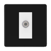 BG Screwless Matt Black Satellite Socket FFB64W by British General (BG-FFB64W)