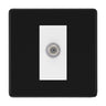 BG Screwless Matt Black Satellite Socket FFB64W by British General (BG-FFB64W)