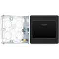 BG Evolve Matt Black 16A Key Card Switch PCDMBKYCSB with 25mm Steel Back Box