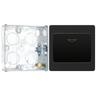 BG Evolve Matt Black 16A Key Card Switch PCDMBKYCSB with 25mm Steel Back Box
