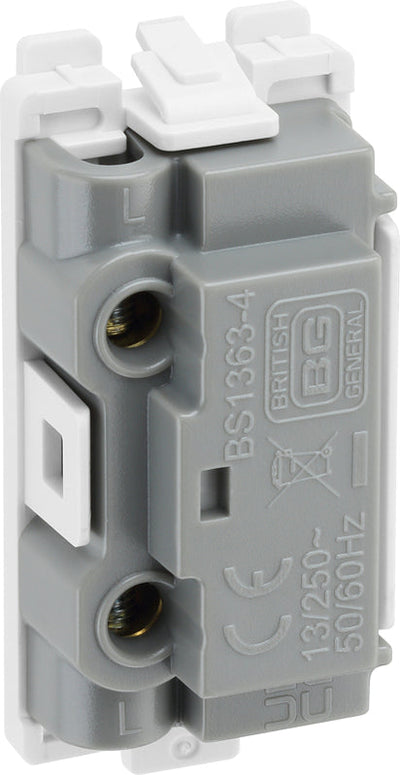 BG RPCDWFUSE Evolve Grid White 13A Fuse Holder Module