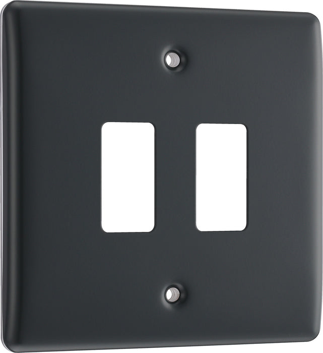 BG RPM2 Nexus Grid Part M | 2 Module Front Plate