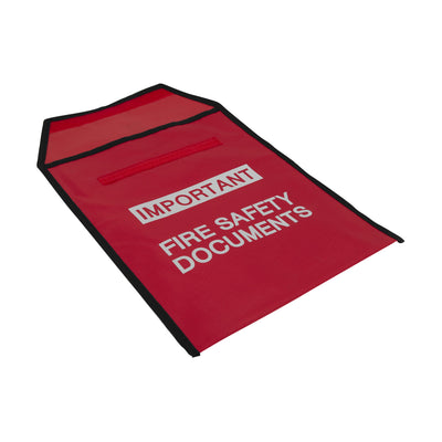 Red Document Pouch for Fire Safety Documents by Thomas Glover (Safelincs-TG81/03635)