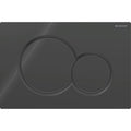 Geberit Sigma01 Round WC Dual Flush Plate - Black - 115.770.DW.5