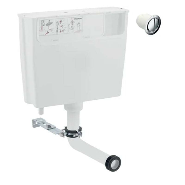 Geberit Low Height Concealed Cistern - Remote Flush - 6/3 Litres - 109.724.21.2