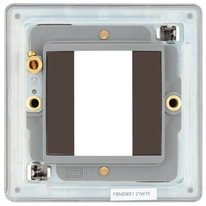 FBNEMS1 Back - The Euro Module range from British General combines plates and interchangeable modules so you can configure your own bespoke switches and sockets.