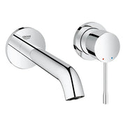 Grohe ESSENCE New 2 Tap Hole; Basin Mixer Tap; M-Size; Wall Mounted; Trim Set Only; Chrome - 19408001 by Grohe (Grohe-19408001)