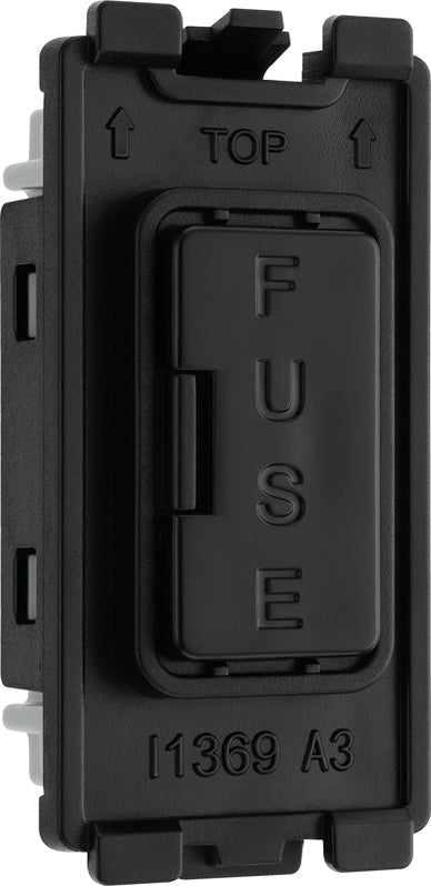 BG RPCDBFUSE Evolve Grid Black 13A Fuse Holder Module