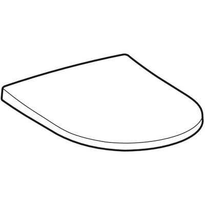 Geberit Acanto Soft Close Toilet Seat & Cover - White - 500.660.01.2 by Geberit (Geberit-500.660.01.2)