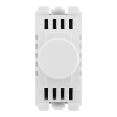BG Evolve Pearlescent White 4 Gang Custom Grid Dimmer Switch PCDCL84W