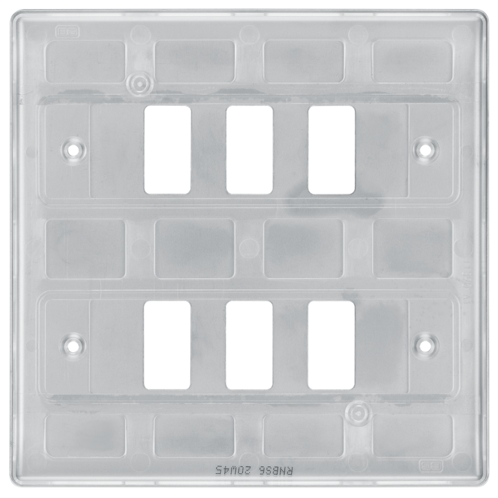 RNBS6 Back - The Grid modular range from British General allows you to build your own module configuration with a variety of combinations and finishes.