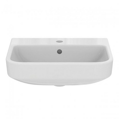 Ideal Standard I.Life S 500mm Pedestal Basin With Overflow - White - T518501 by Ideal Standard (idealstandard-T518501)