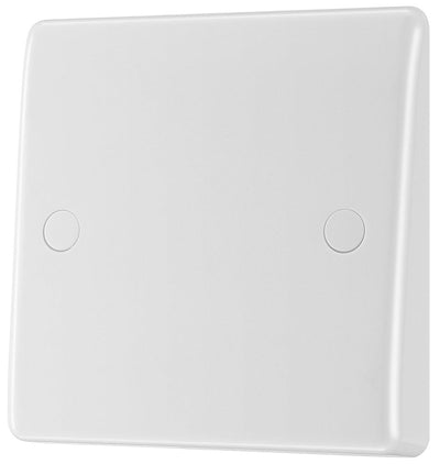 BG 858 Moulded Round Edge | White | 20A Bottom Entry Flex Outlet by British General (BG-858)