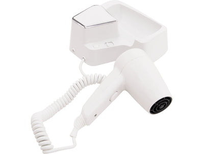 Corby Linton 1200W Wall/Drawer Mounted Hair Dryer without Shaver Socket in White - No Plug by Corby of Windsor (Corby-19622)